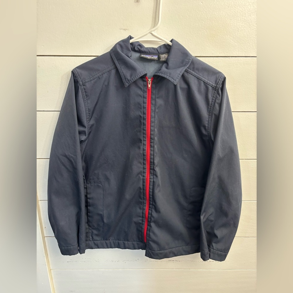 Patagonia canvas navy jacket